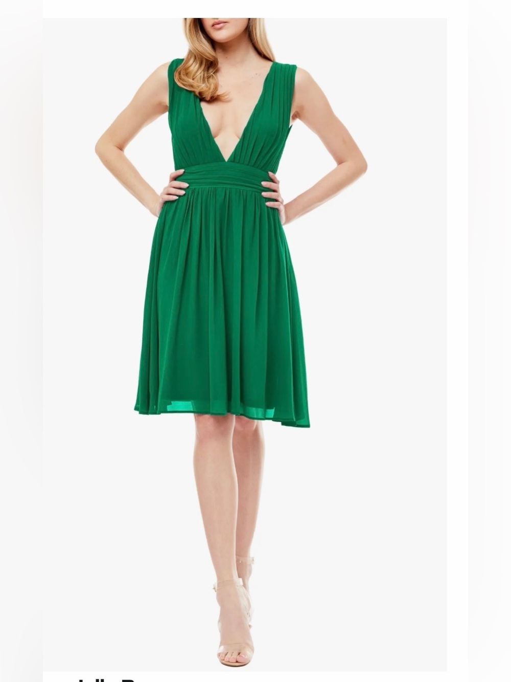 NWT Love By Design Deep V Plunge Dress - Picture 6 of 6